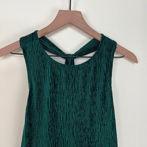 Anthropologie Maeve Twist Back Velvet Midi Dress Christmas Holiday Wedding Guest - Picture 6 of 12